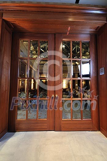 big wood door indoor restaurant big wood door indoor restaurant