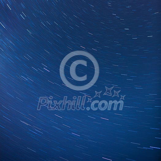 Star trails in the night sky Star trails in the night sky