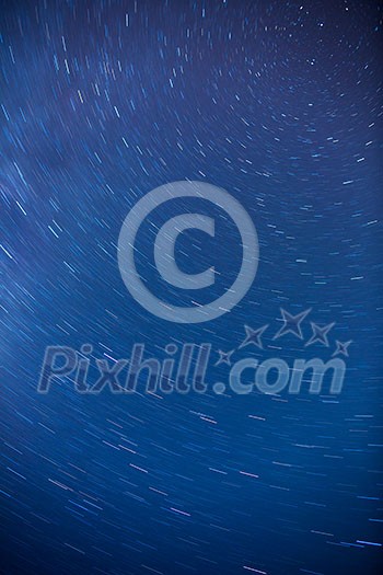 Star trails in the night sky Star trails in the night sky