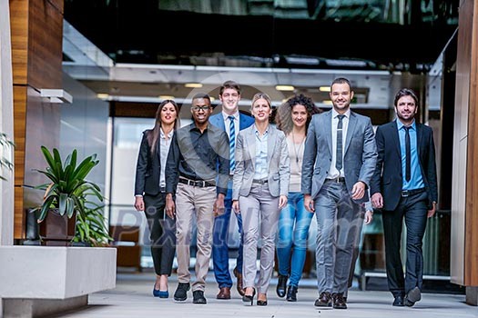 young multi ethnic business people group walking standing and top view young multi ethnic business people group walking standing and top view