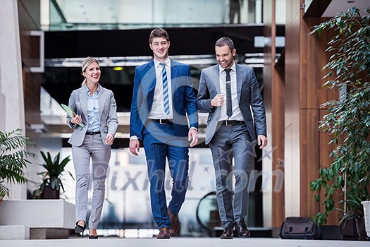 young multi ethnic business people group walking standing and top view young multi ethnic business people group walking standing and top view