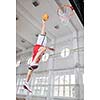 young and healthy people man have recreation and training exercise  while play basketball game at sport gym indoor hall