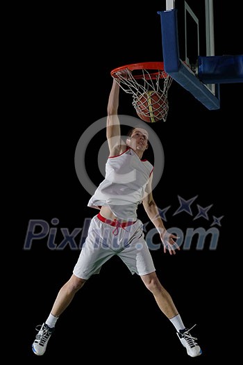 basketball game sport player in action isolated on black background basketball game sport player in action isolated on black background