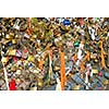 Love locks in Paris  representing secure friendship and romance