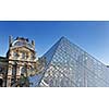 france louvre history  museum in paris at day and clear sky