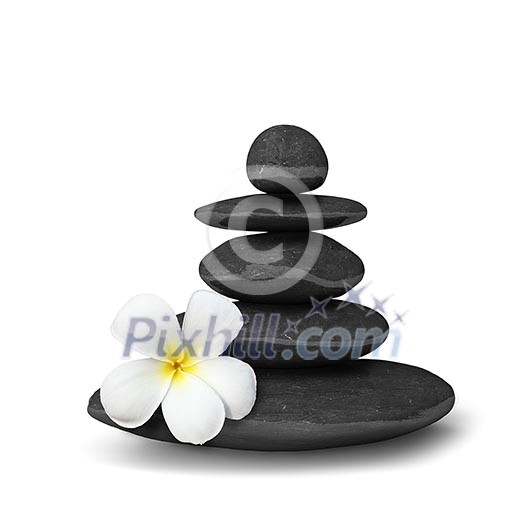 Zen mediation spa relax concept background - zen stones balance isolated on white Zen mediation spa relax concept background - zen stones balance isolated on white