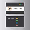 vector template cards in business company  