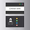 vector template cards in business company 