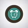 vector alarm clock icon for time management 