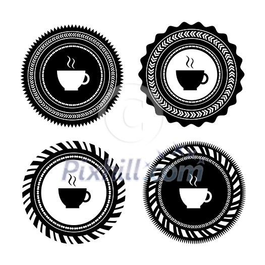 vector vintage coffee badges and labels vector vintage coffee badges and labels