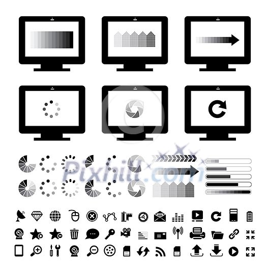 loading sign on white background loading sign on white background