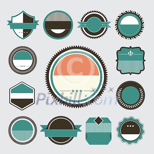 vector set of retro vintage labels vector set of retro vintage labels