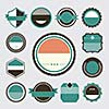 vector set of retro vintage labels 