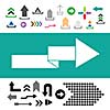 vector arrow sign icon set  