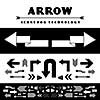 vector line arrow icons set 