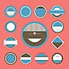 vector set of retro vintage labels 