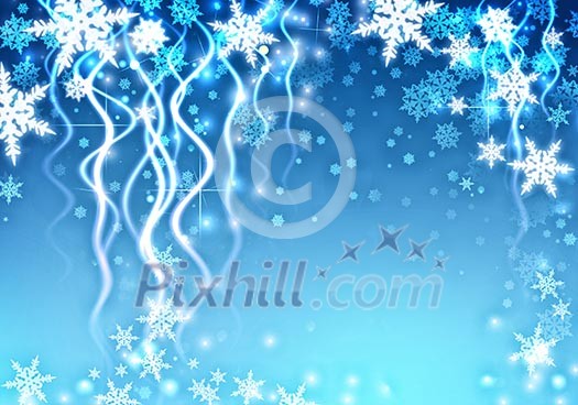 Conceptual blue image with christmas tree theme Conceptual blue image with christmas tree theme
