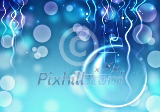 Conceptual blue image with christmas tree theme Conceptual blue image with christmas tree theme