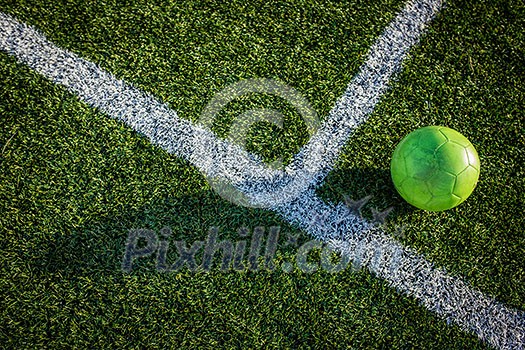 Soccer Ball on Soccer Field Soccer Ball on Soccer Field