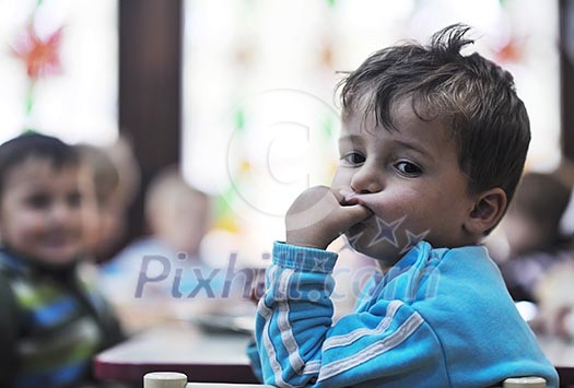 happy child kids group have fun and play at kindergarden indoor preschool education concept with teacher happy child kids group have fun and play at kindergarden indoor preschool education concept with teacher