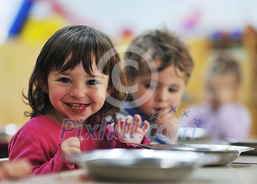 happy child kids group have fun and play at kindergarden indoor preschool education concept with teacher happy child kids group have fun and play at kindergarden indoor preschool education concept with teacher