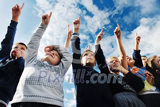 happy child kids group have fun and play at kindergarden indoor preschool education concept with teacher happy child kids group have fun and play at kindergarden indoor preschool education concept with teacher