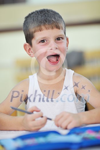 happy child kids group have fun and play at kindergarden indoor preschool education concept with teacher happy child kids group have fun and play at kindergarden indoor preschool education concept with teacher