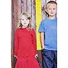 happy child kids group have fun and play at kindergarden indoor preschool education concept with  teacher