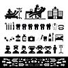 basic vector dental icon set 