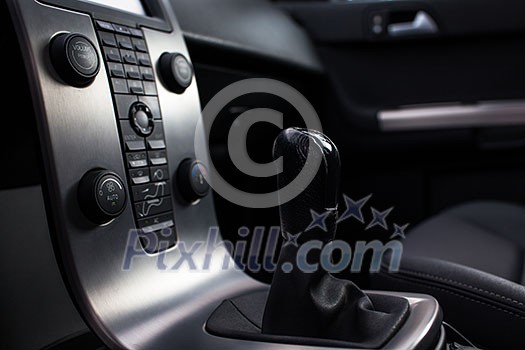 Modern car interior Modern car interior