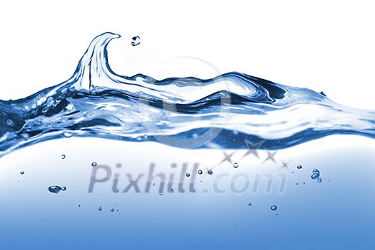 water splash with wave isolated on white water splash with wave isolated on white