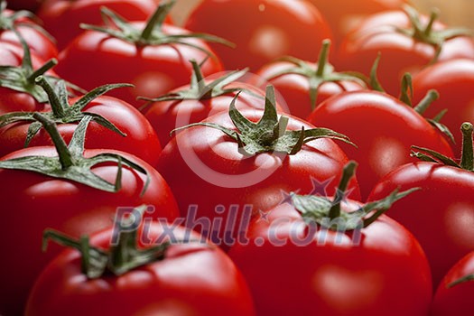 red tomatoes background. top view red tomatoes background. top view
