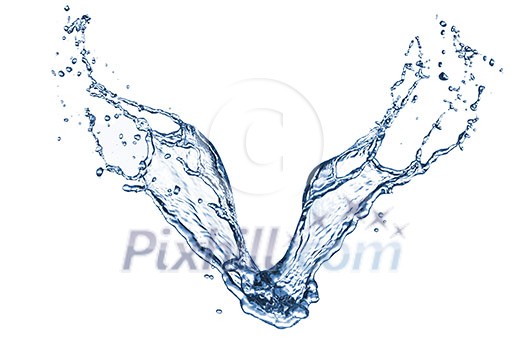 water splash isolated on white water splash isolated on white