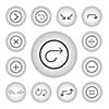 vector basic icon for arrow set  