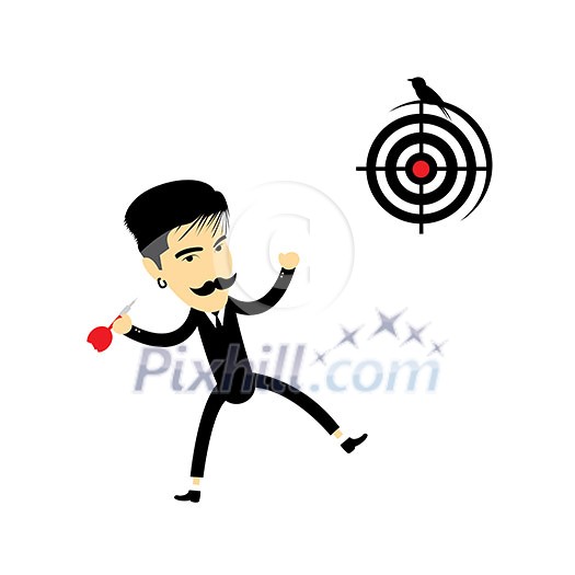 I have got target vector cartoon I have got target vector cartoon