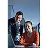 business people team on meeting at bright office space