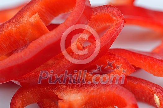 fresh organic eco vegetable salad,close-up isolated on white