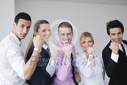 business people team at a meeting in a light and modern office environment. business people team at a meeting in a light and modern office environment.