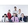 business people  team  at a meeting in a light and modern office environment.