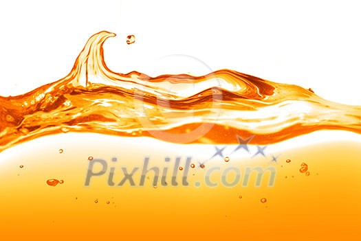 orange water splash isolated on white orange water splash isolated on white
