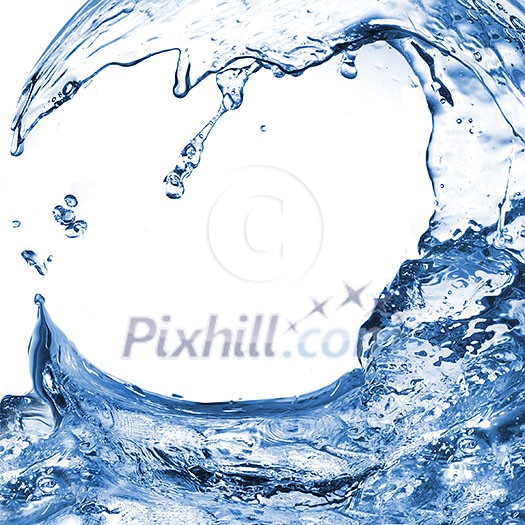 water splash with wave isolated on white water splash with wave isolated on white