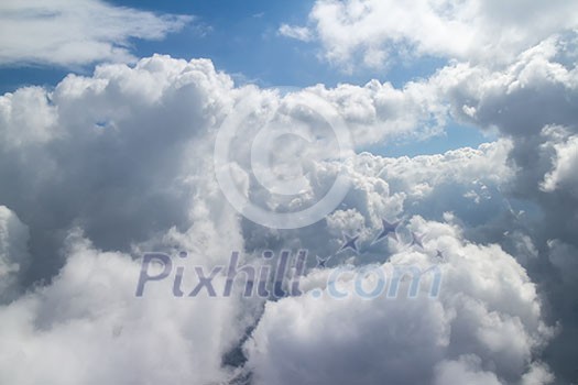 Aerial sky and clouds Aerial sky and clouds