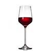 Red wine in glass isolated on white