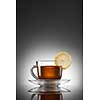 cup of tea with lemon