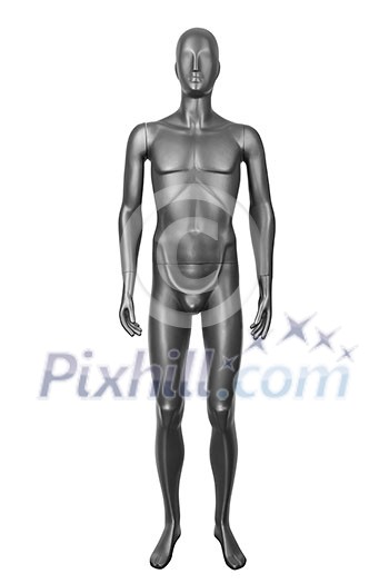 black male mannequin isolated on white black male mannequin isolated on white