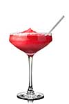 red cocktail isolated on white