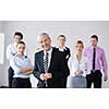 business people  team  at a meeting in a light and modern office environment.