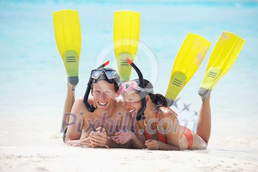 happy young romantic couple in love have fun running and relaxing on beautiful beach happy young romantic couple in love have fun running and relaxing on beautiful beach