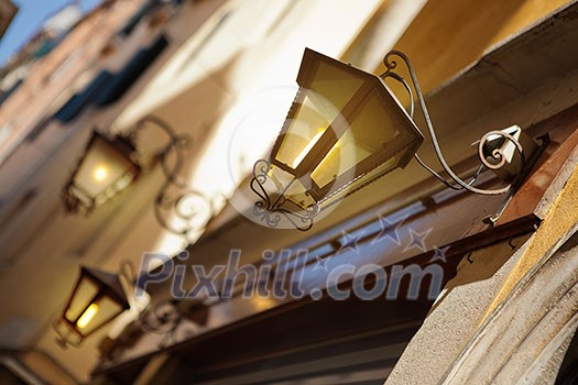 Streetlight in Venice, Italy Streetlight in Venice, Italy