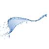 water splash isolated on white